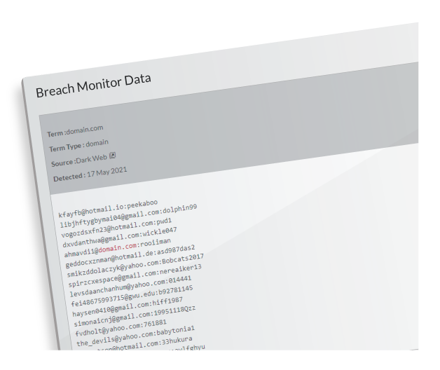 Breach Monitor Data