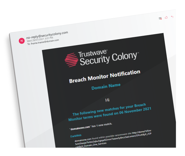 Breach Monitor Email